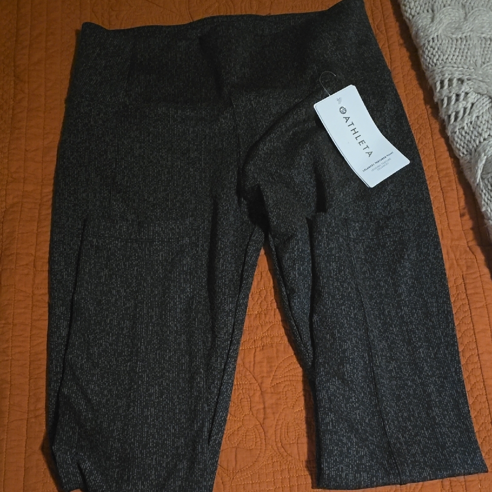 Athleta Black Leggings Stretchy Athletic Bottoms